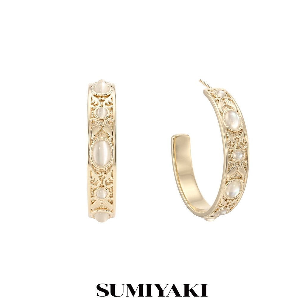 SUMIYAKI Retro Hoop Earrings
