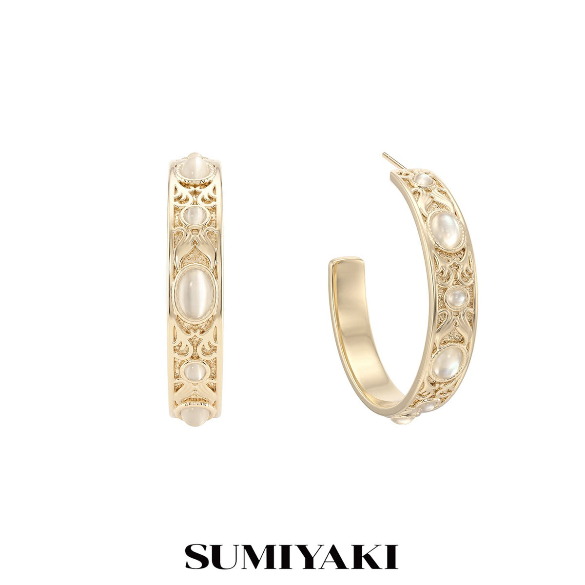 SUMIYAKI Retro Hoop Earrings