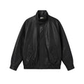 BUTTBILL Vintage Motorcycle PU Leather Loose Jacket