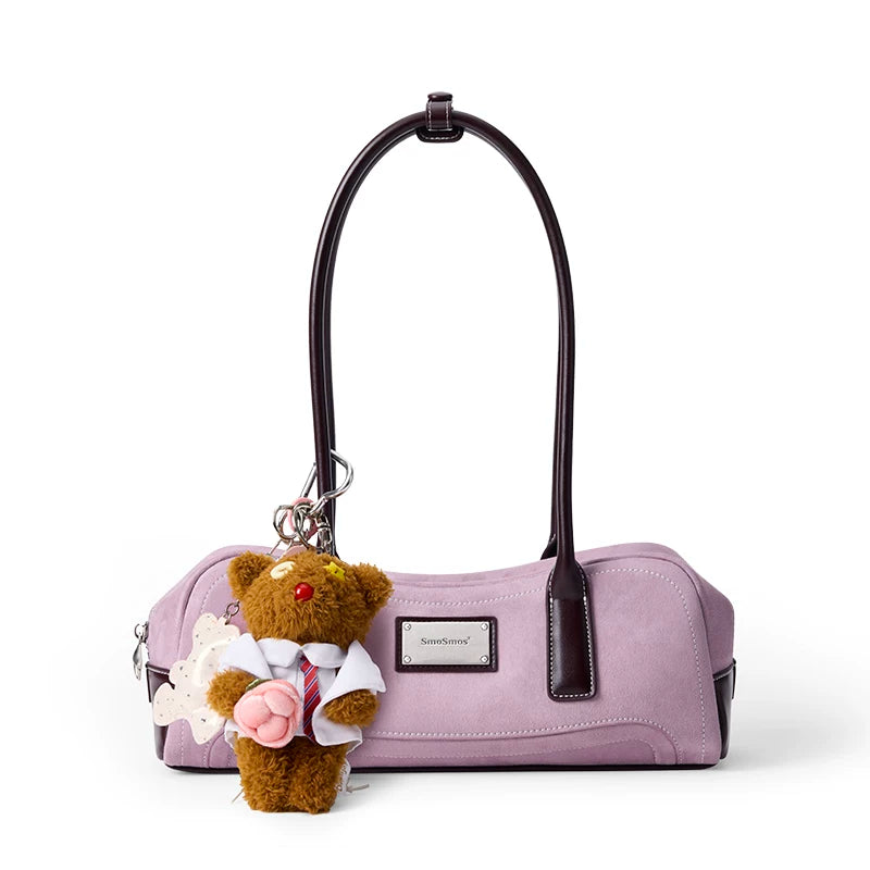 SmoSmos Long-Handle Underarm Bag Baguette Bag Shoulder Handbag