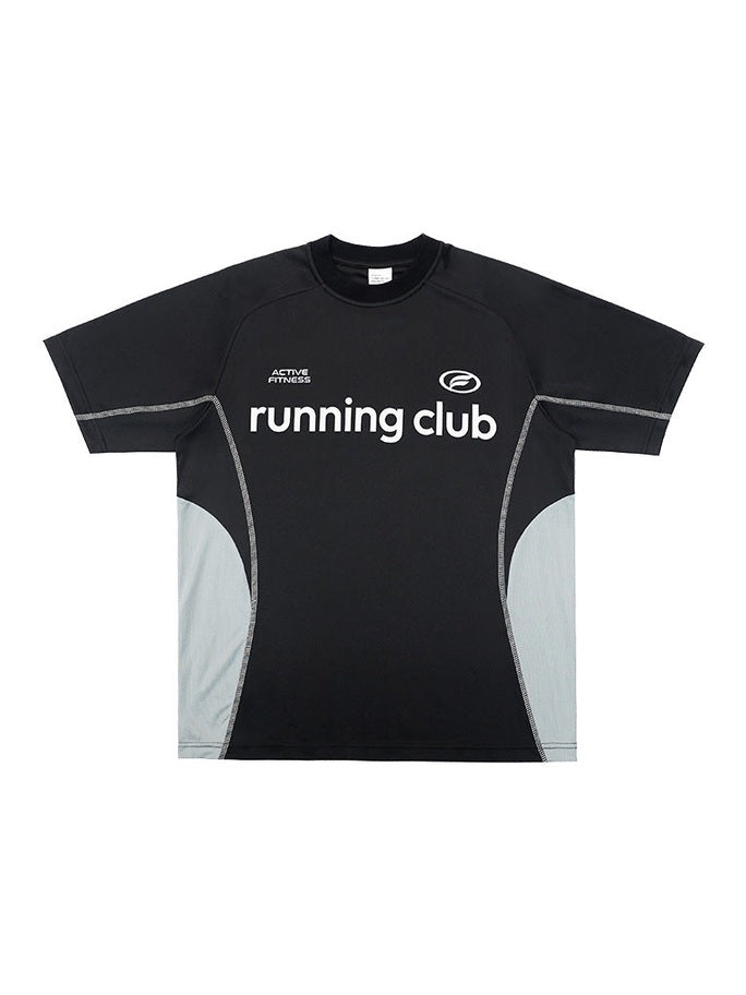 UNF Reflective Printing Splicing Contrasting Tee