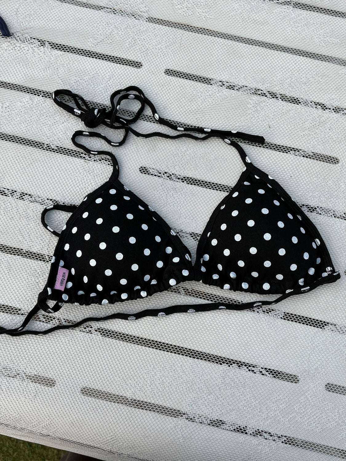 Kasugano TOO Nara Girl Polka Dot Strappy Triangle Bralette