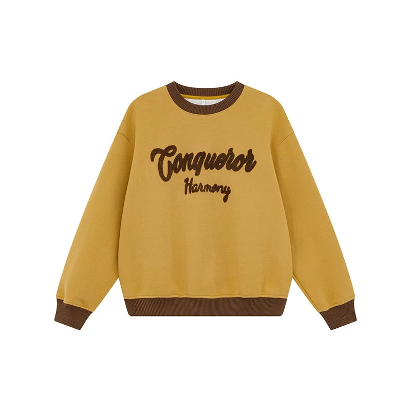 KANO Fleece-Lined Letter Relaxed Sweatshirt