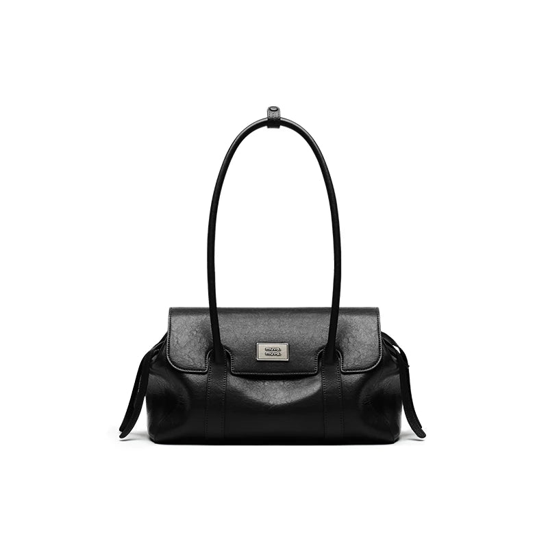 muva. Leather Zip-Top Envelope Shoulder Bag