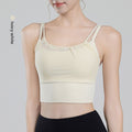 TIANQINGSE Fake Two Pieces with Chest Pads To Gather Underwear Sports Vest