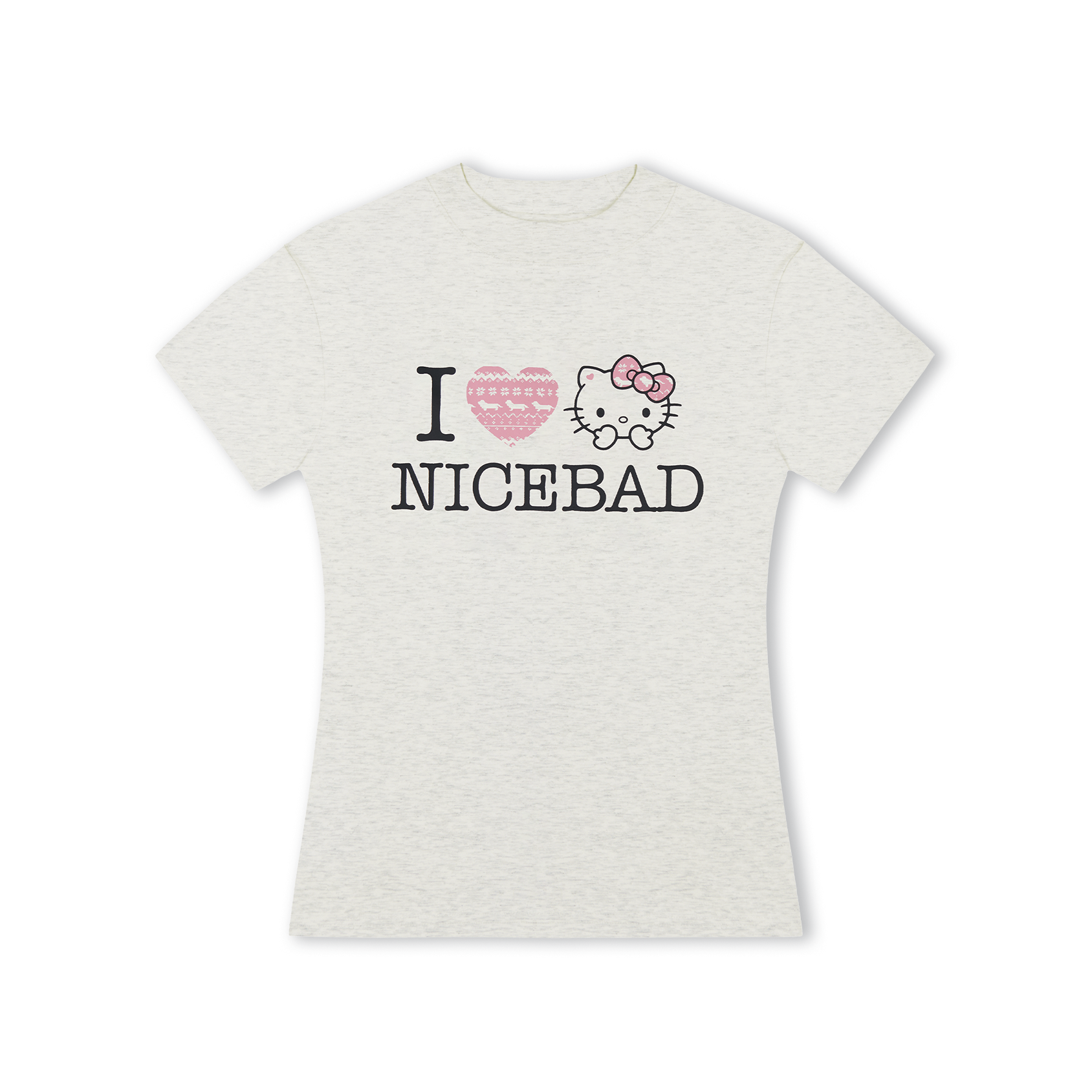 NICEBAD Fair Island KT Cat Slim Versatile Tee