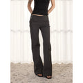 ANTSSTNA Low-Rise Slim Flared Casual Pants