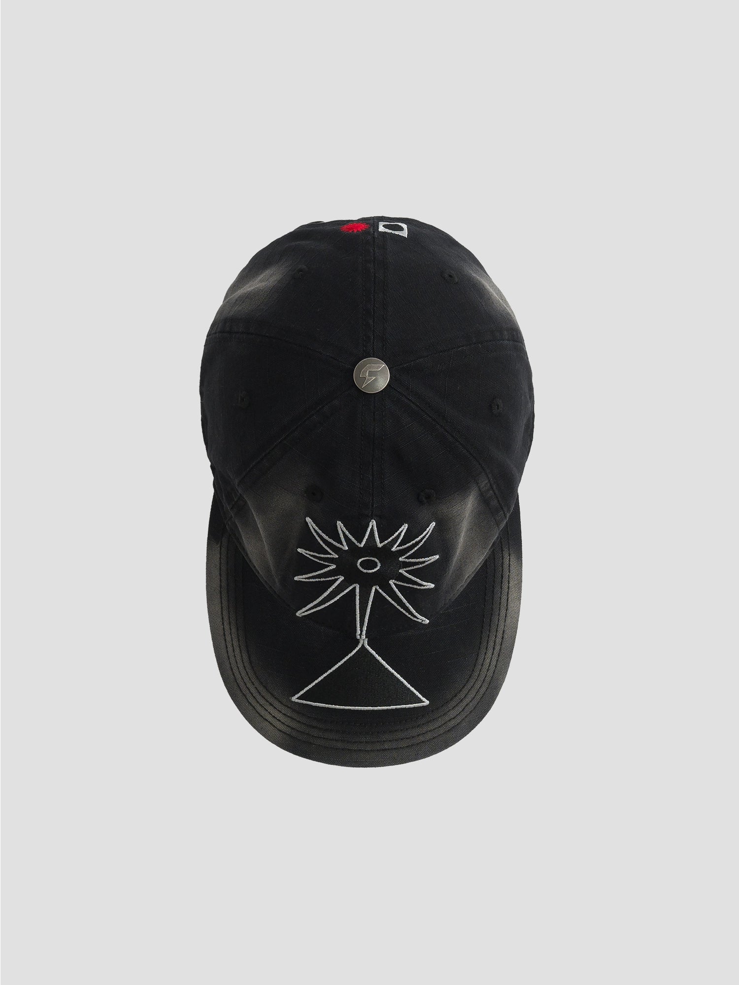 Fleamarket Embroidery Totem Cap with Curved Brim