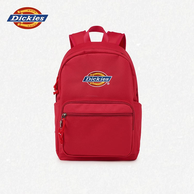 Dickies Blue Faux Leather Zip-Top Backpack