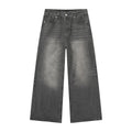 MTLCLOTHES Vintage High Street Wide Leg Straight Jeans