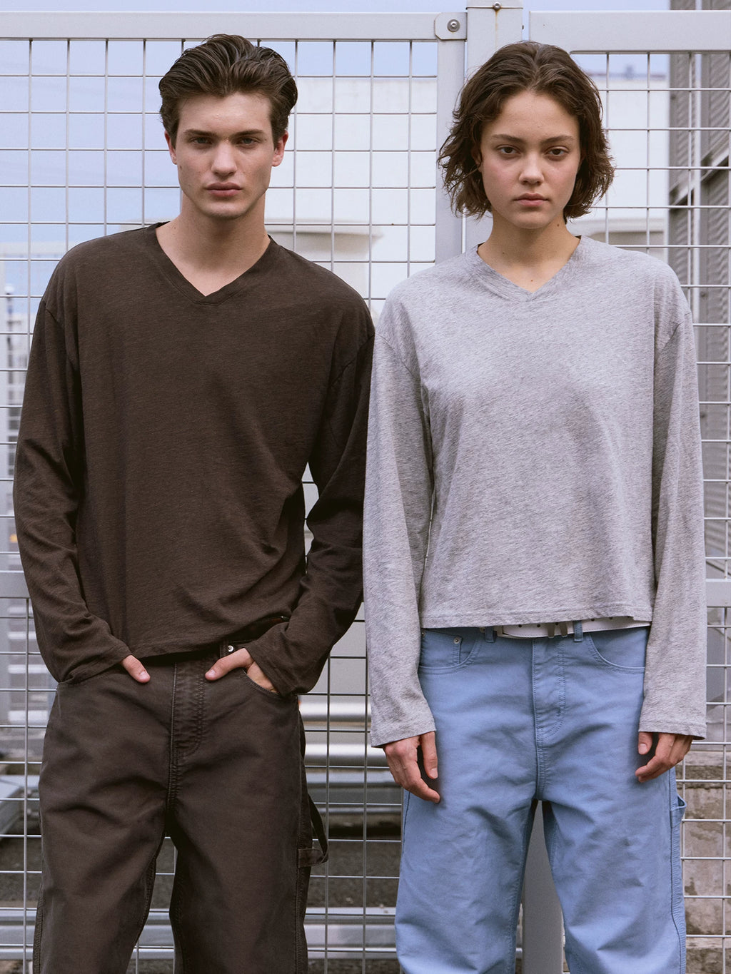 VLABMADE 100% Cotton 150g Breathable Cropped Long-Sleeve Tee