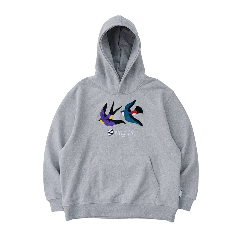 Battles Oolong Ball Double Bird Towel Embroidered Hooded Sweater