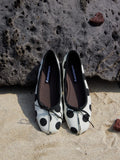 MILOOEY Leather Round-Toe Slip-On Ballet Flat