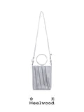 Heelwood Misty Bamboo Faux Leather Magnetic Snap Crossbody Bag