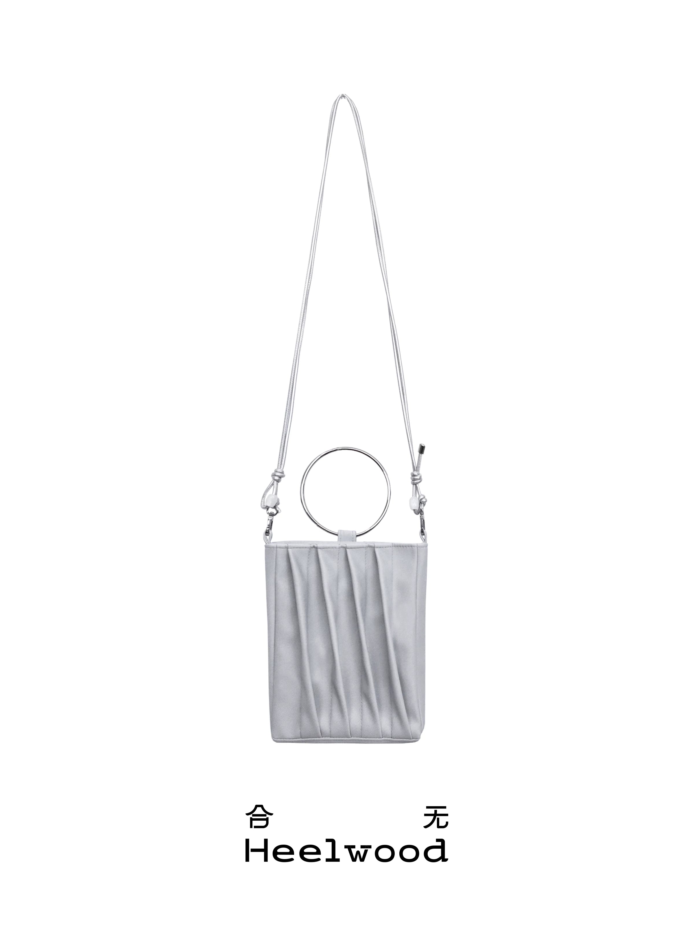 Heelwood Misty Bamboo Faux Leather Magnetic Snap Crossbody Bag