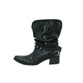 Mooreyu Pleated Western Booties
