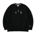Battles Baseball Embroidered Crew Neck Sweater