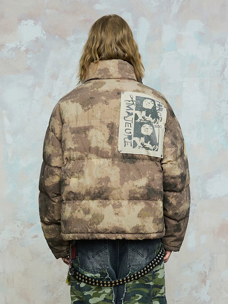 Rocawear winter tide camouflage wide and short jacket