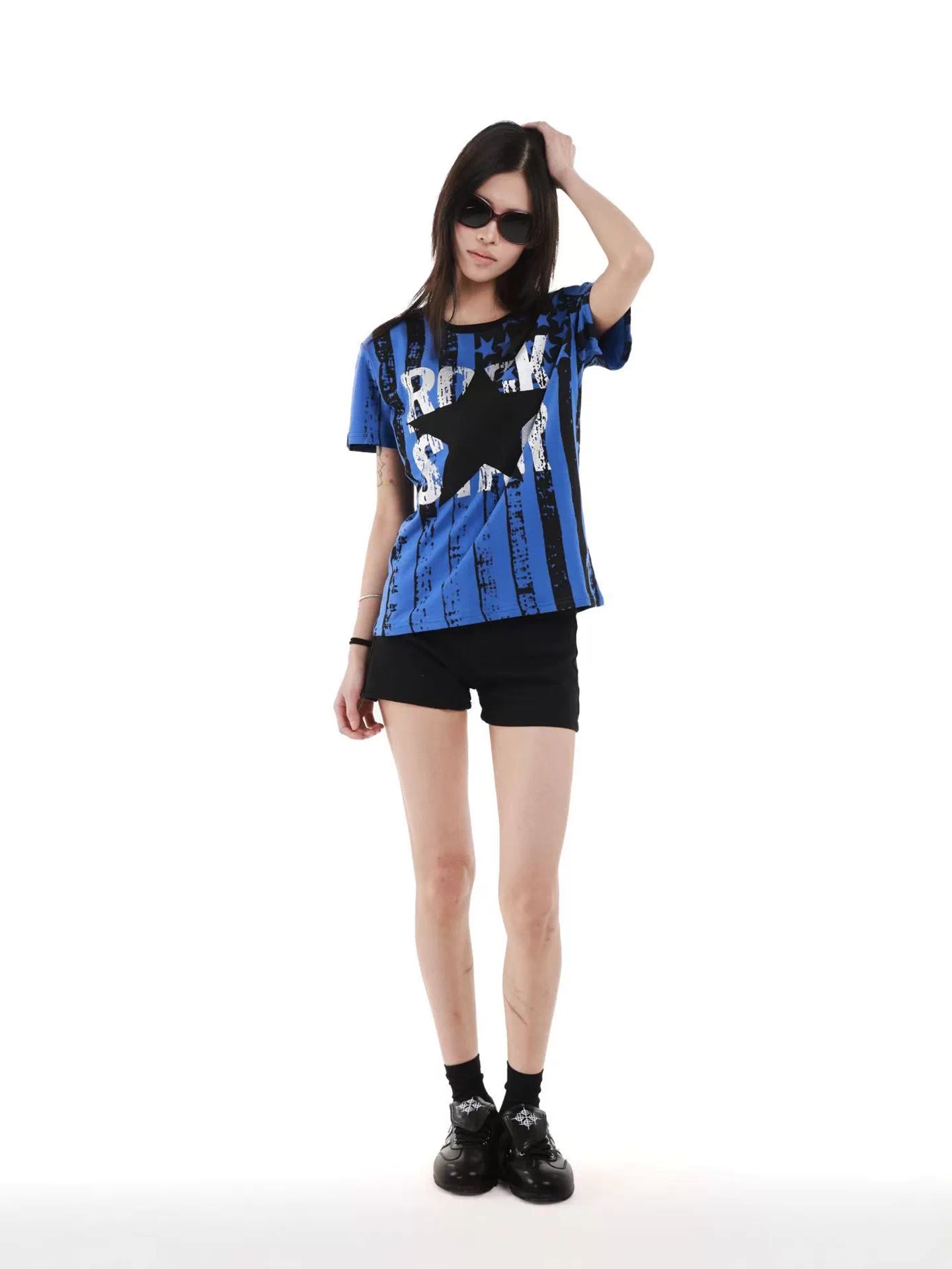 DETW Star-Spangled Banner Breathable Drop-Shoulder Tee