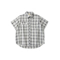 LIVINGTOWN Vintage Loose Casual Checked Short Sleeve Shirt