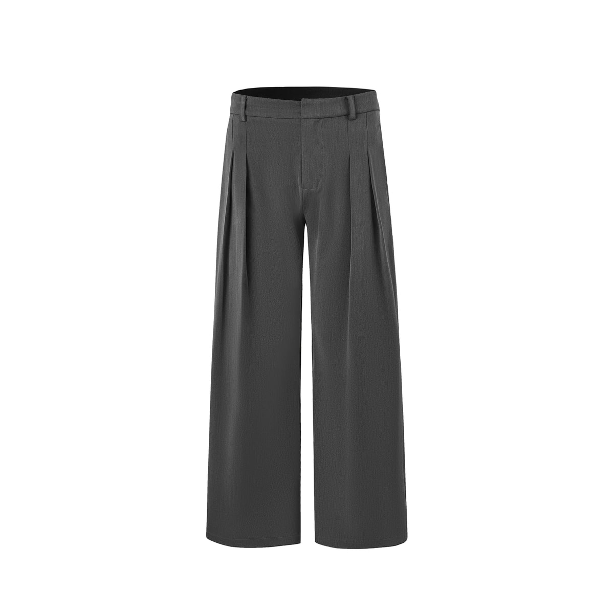 INTENT Knife-Pleated Wide-Leg Trousers