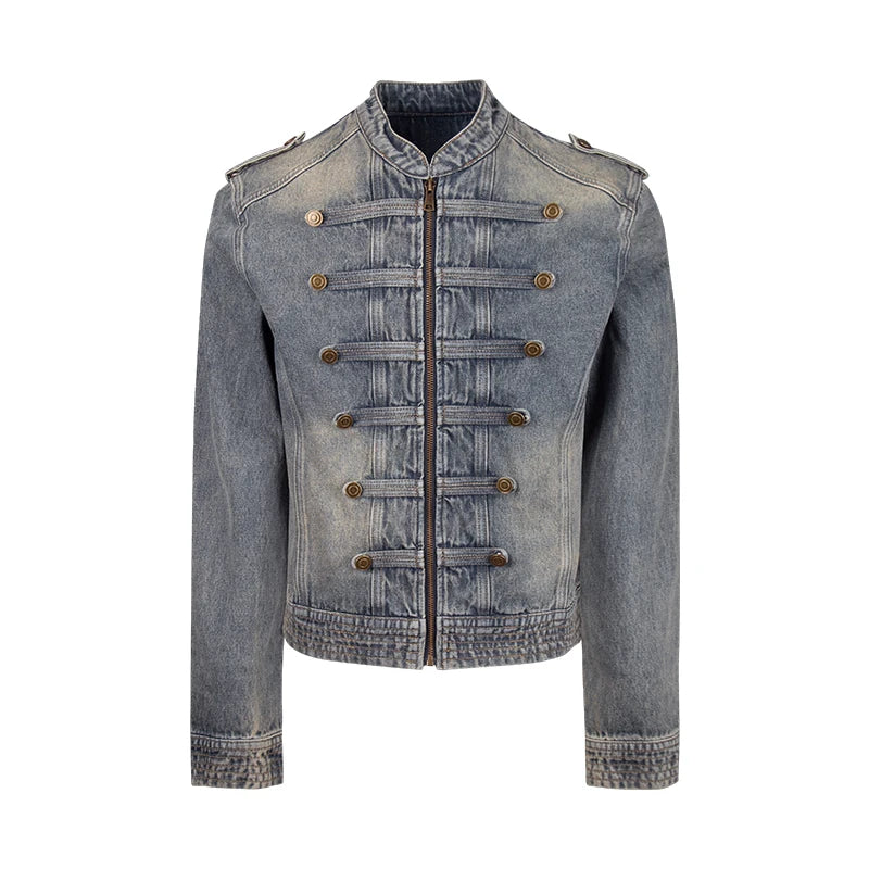 DM Tenacious Mountain Wild Washed Cropped Denim Jacket