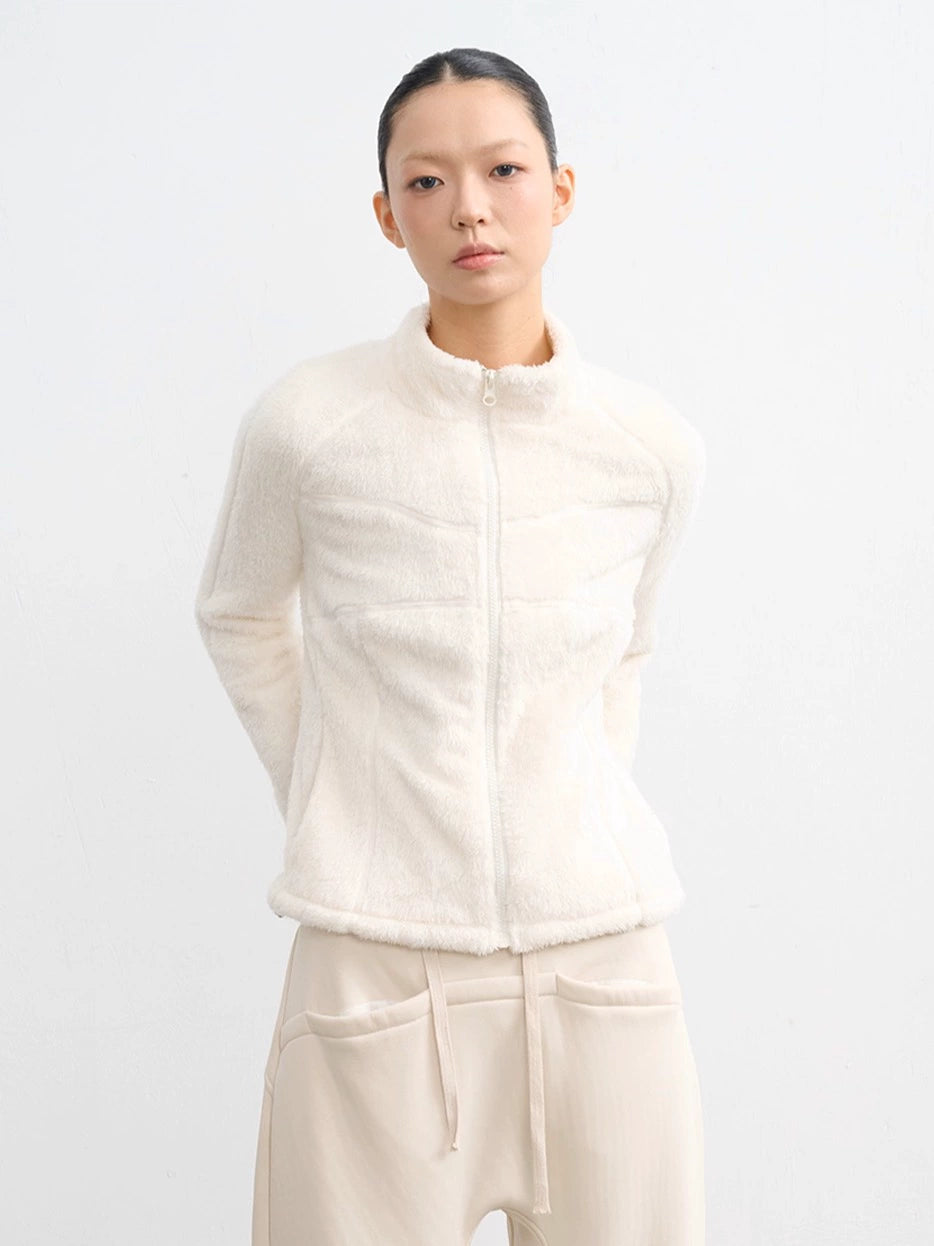 LINY LIBERTY Short Loose Stand-up Jacket