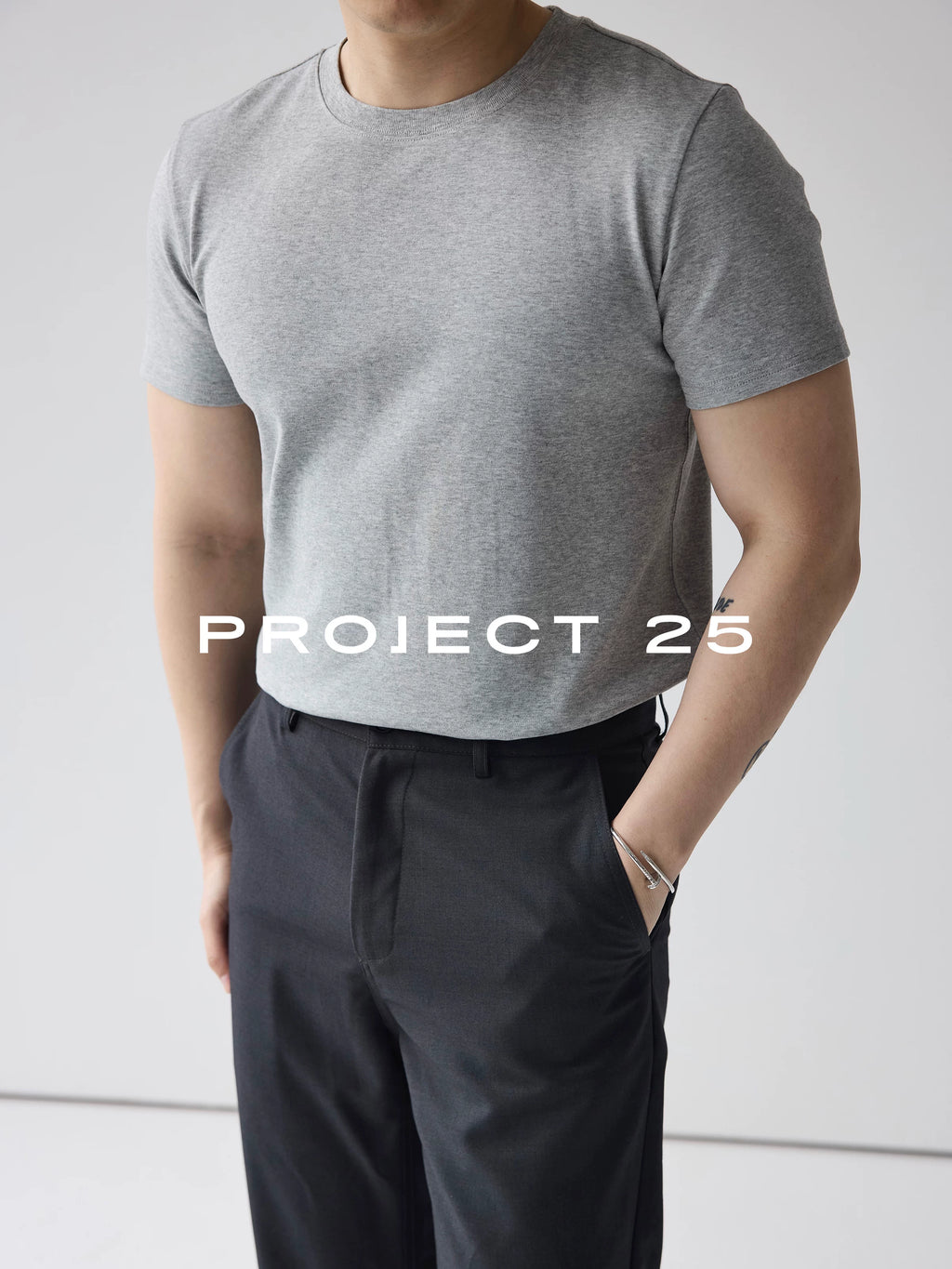 PROJECT 25 Cool-Touch Fitted Cropped Tee
