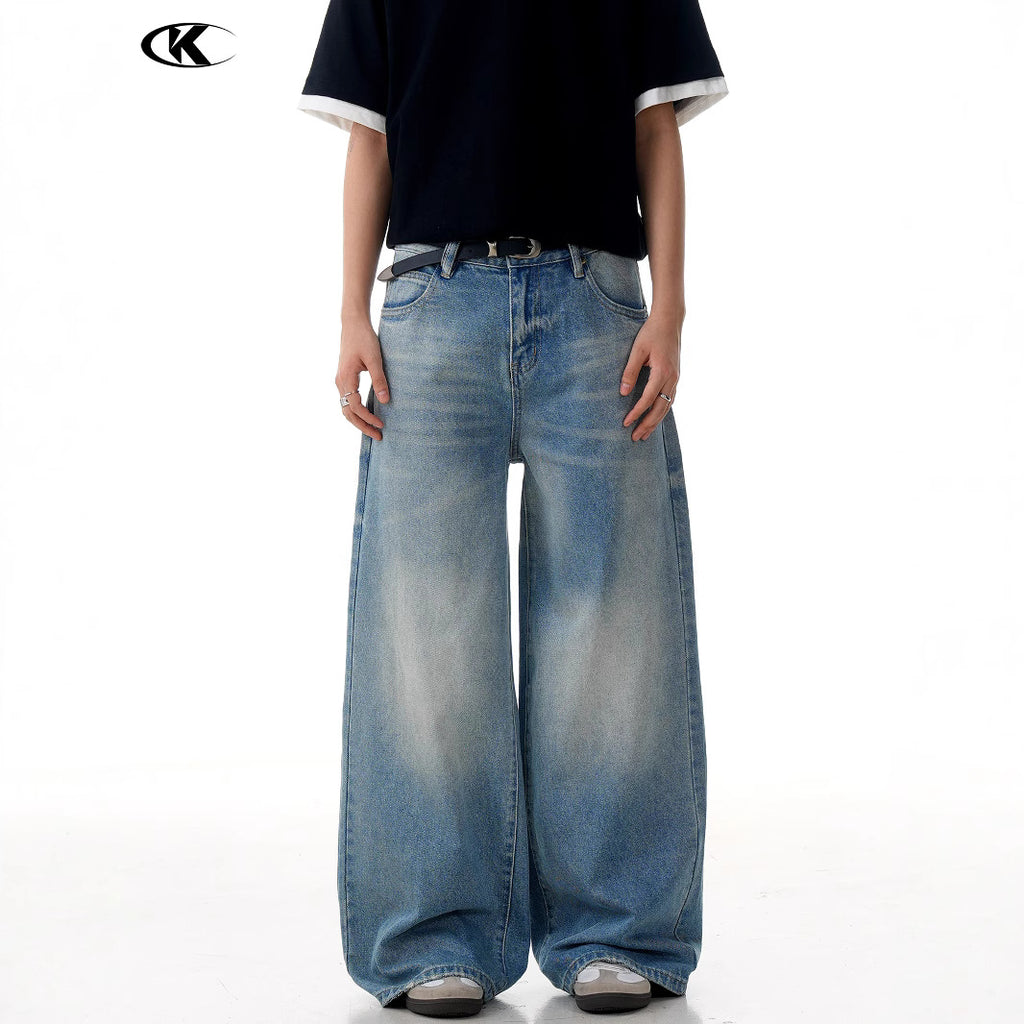 11KN Retro Simple Casual Wide Leg Pants