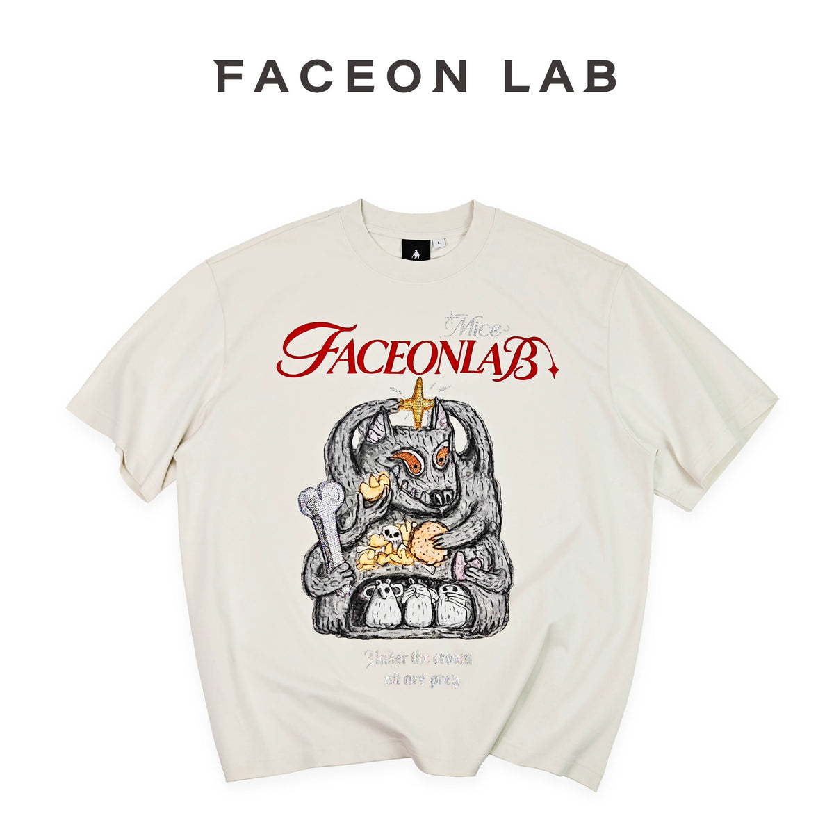 FACEON LAB LAB Ukiyo-e 260g Breathable Loose Tee