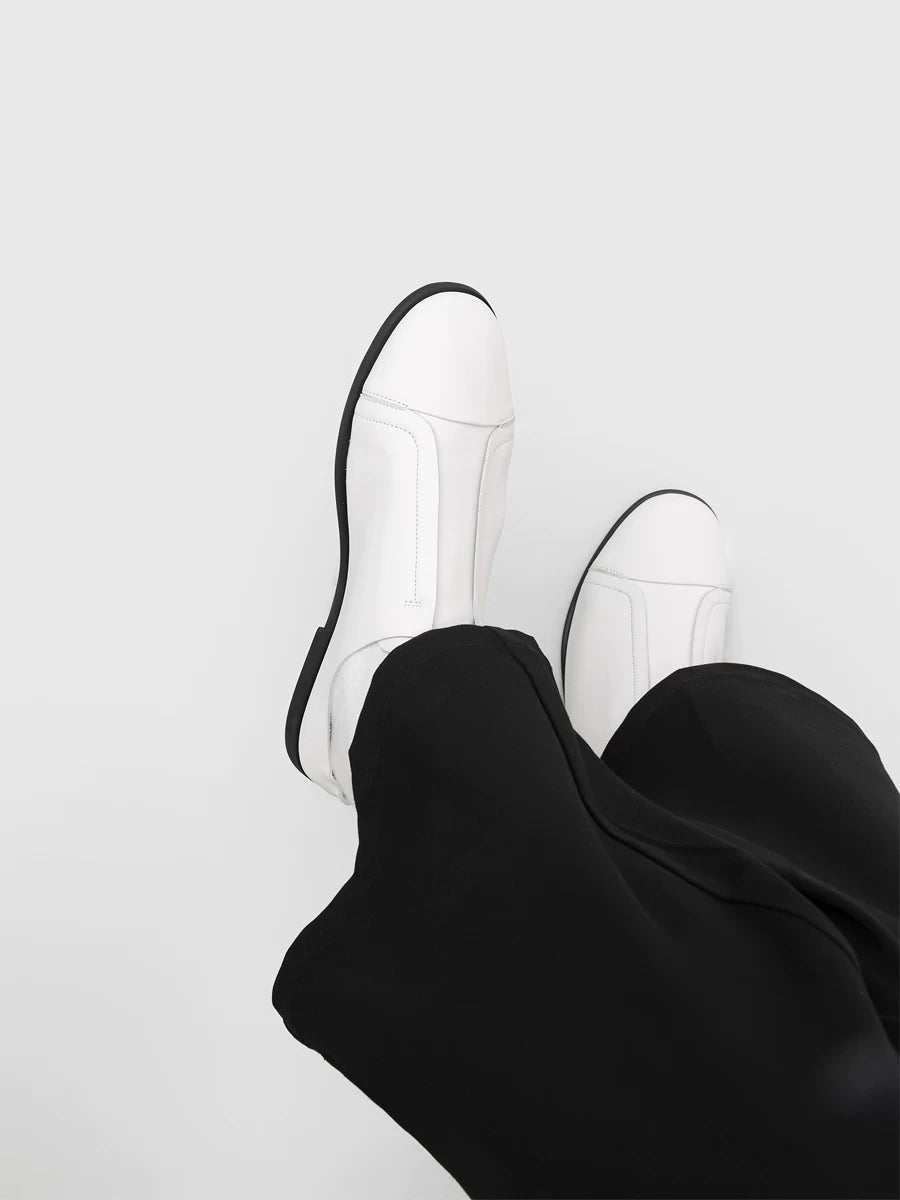 RZAAZ Leather Hand-Stitched Slip-On Mule