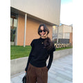 Pusumede Semi-turtleneck Loose Knitted Vest