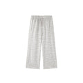 PLUS NO LOGO Salt-Washed Plaid 260g Straight-Leg Pants
