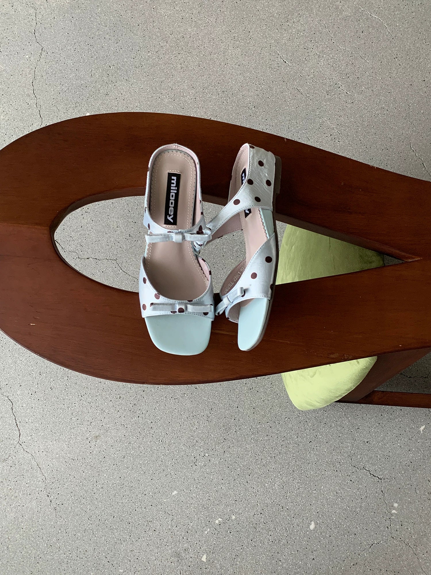 MILOOEY Leather Open-Toe Wedge Platform Sandal
