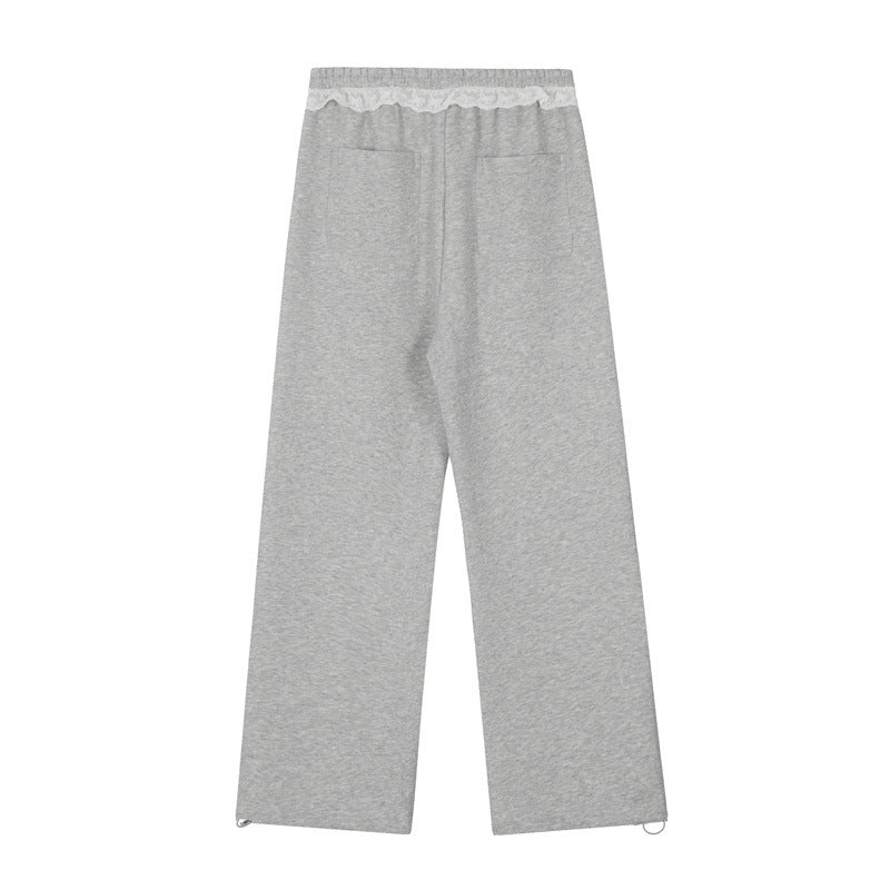 Nariele Fun Print Straight Casual Pants