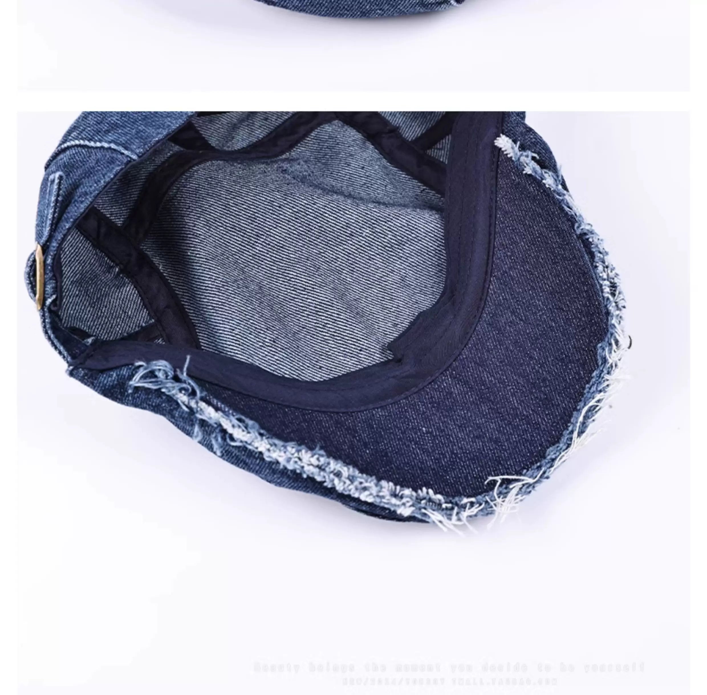 YORSOY Vintage Denim Burr Beret