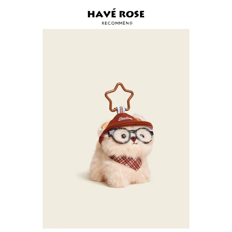 HAVEROSE Masked Dog Plush Doll Pendant