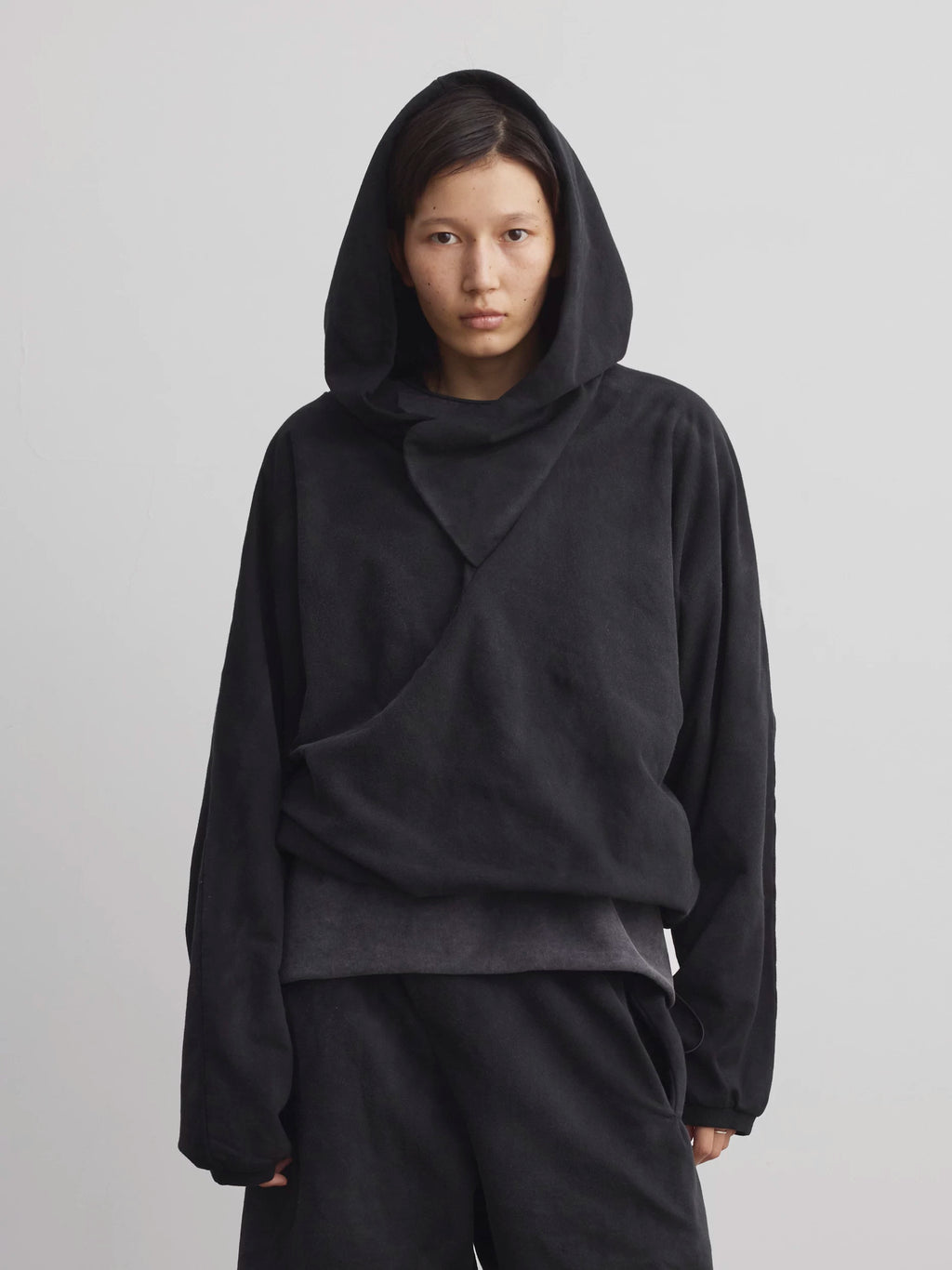Terrawear Vintage Short Wide Casual Hooded Sweater