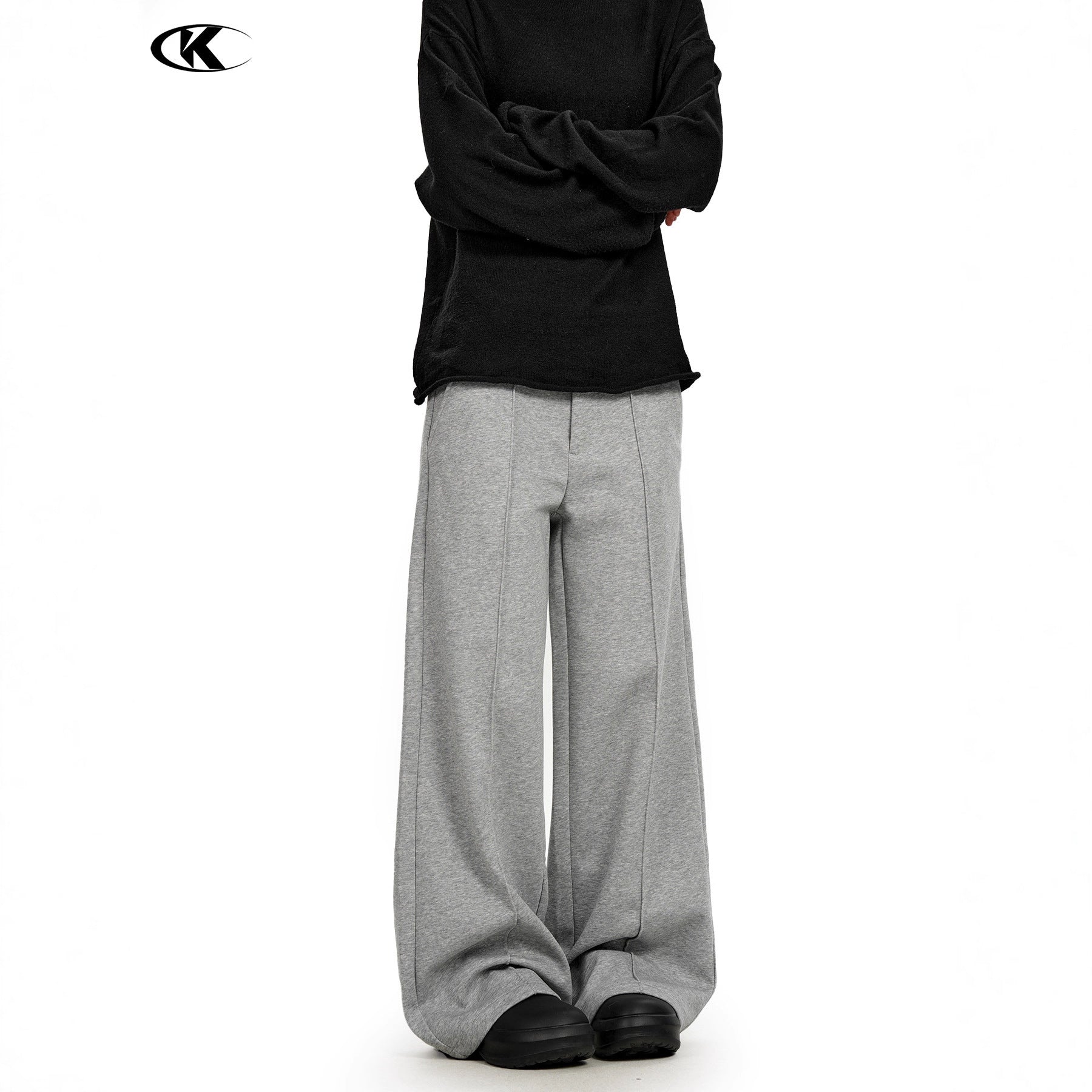 11KN Retro Straight Simple Casual Pants