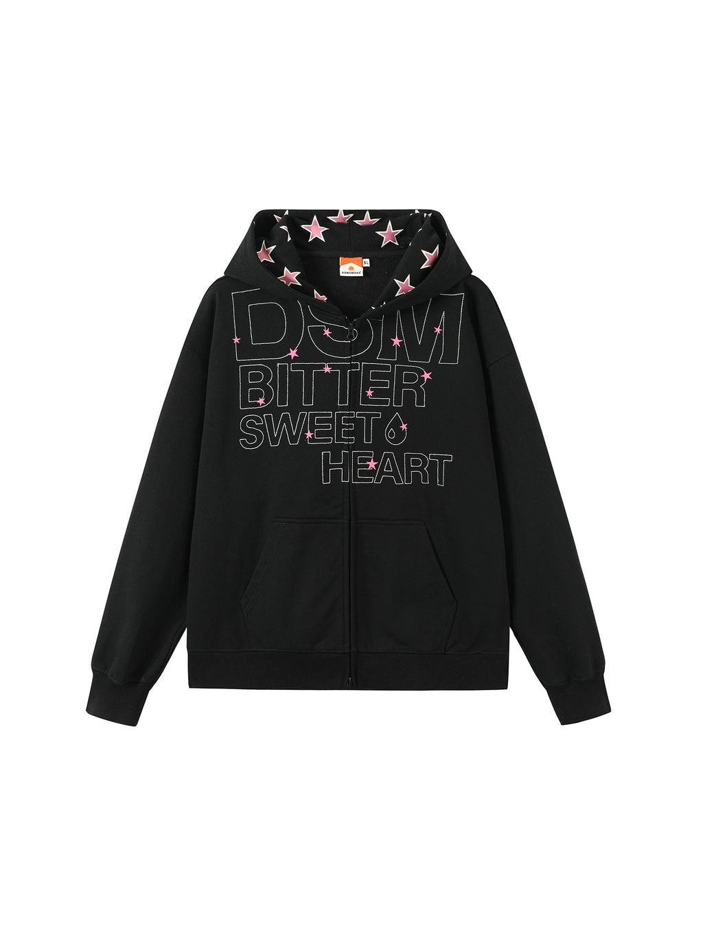 DONSMOKE Star Stitching Loose and Comfortable Contrasting Coat