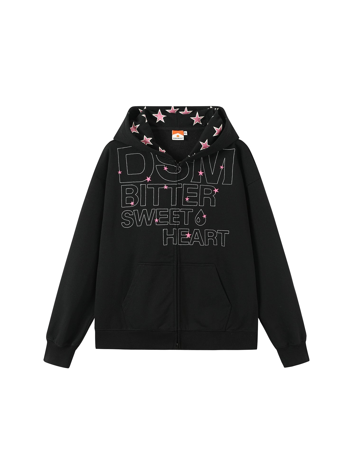 DONSMOKE Star Stitching Loose and Comfortable Contrasting Coat