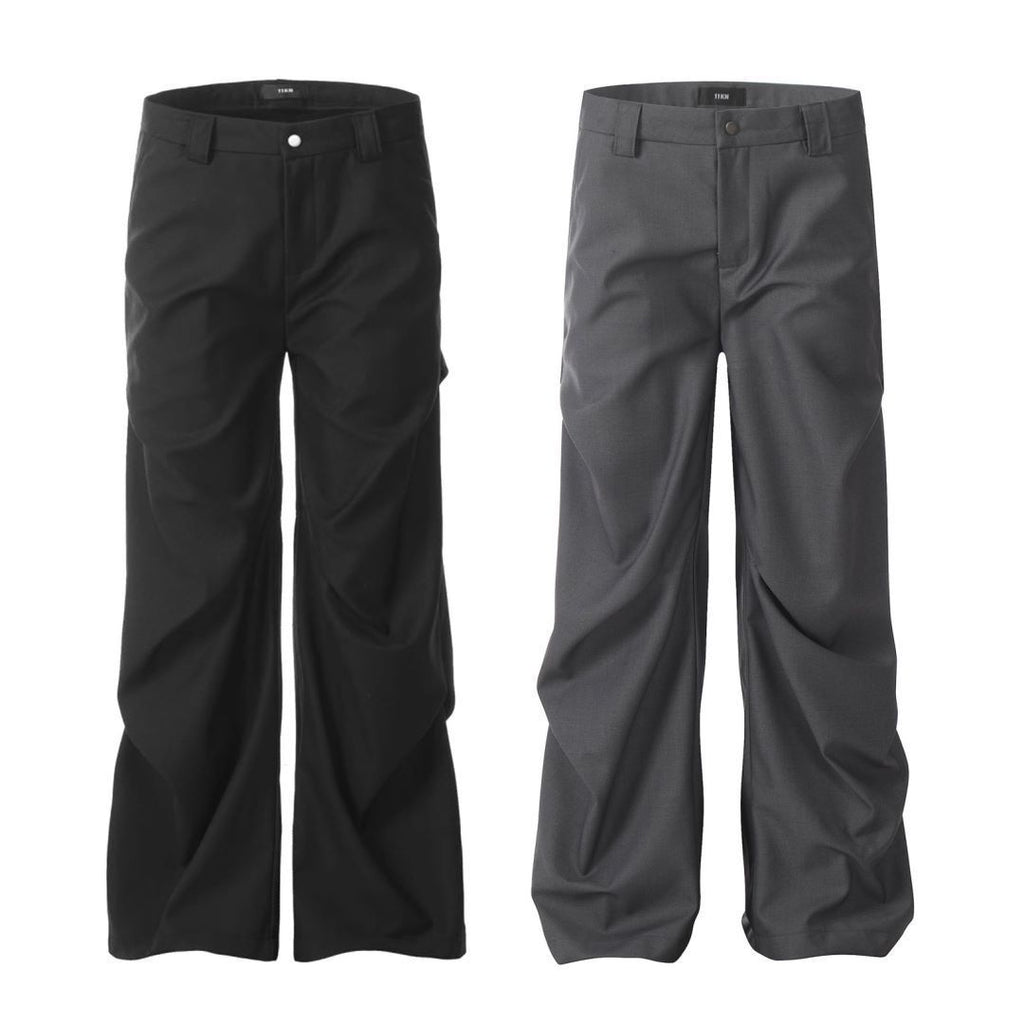 11KN Pleated Straight Leg Trousers
