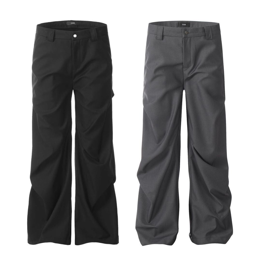 11KN Pleated Straight Leg Trousers