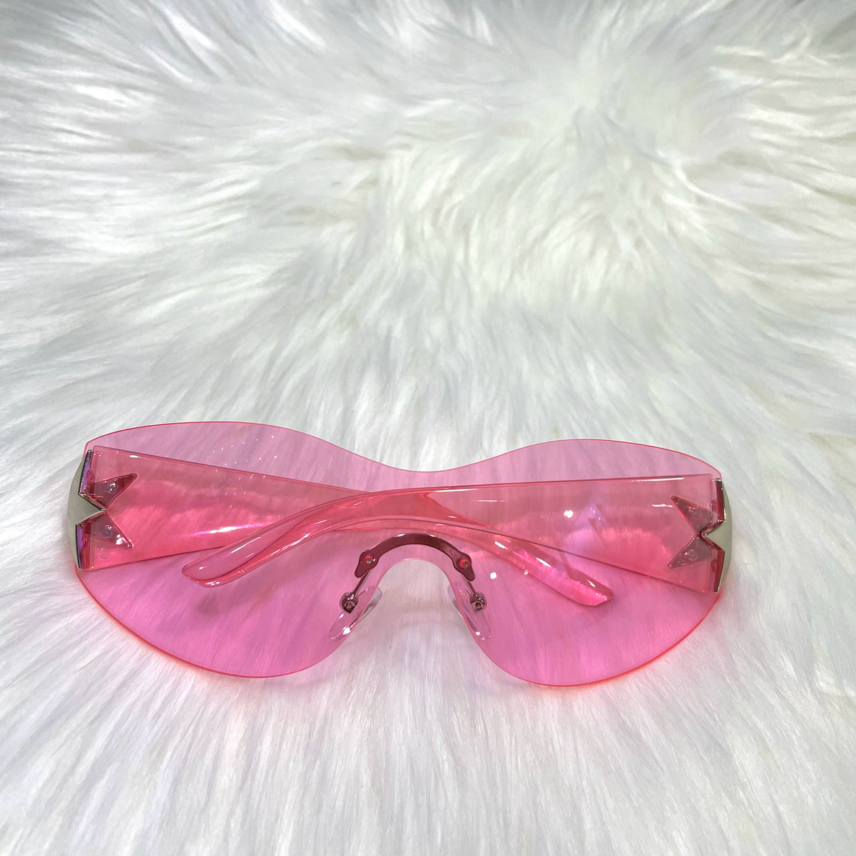 Salty gummy Y2K Retro Rimless Punk Sunglasses