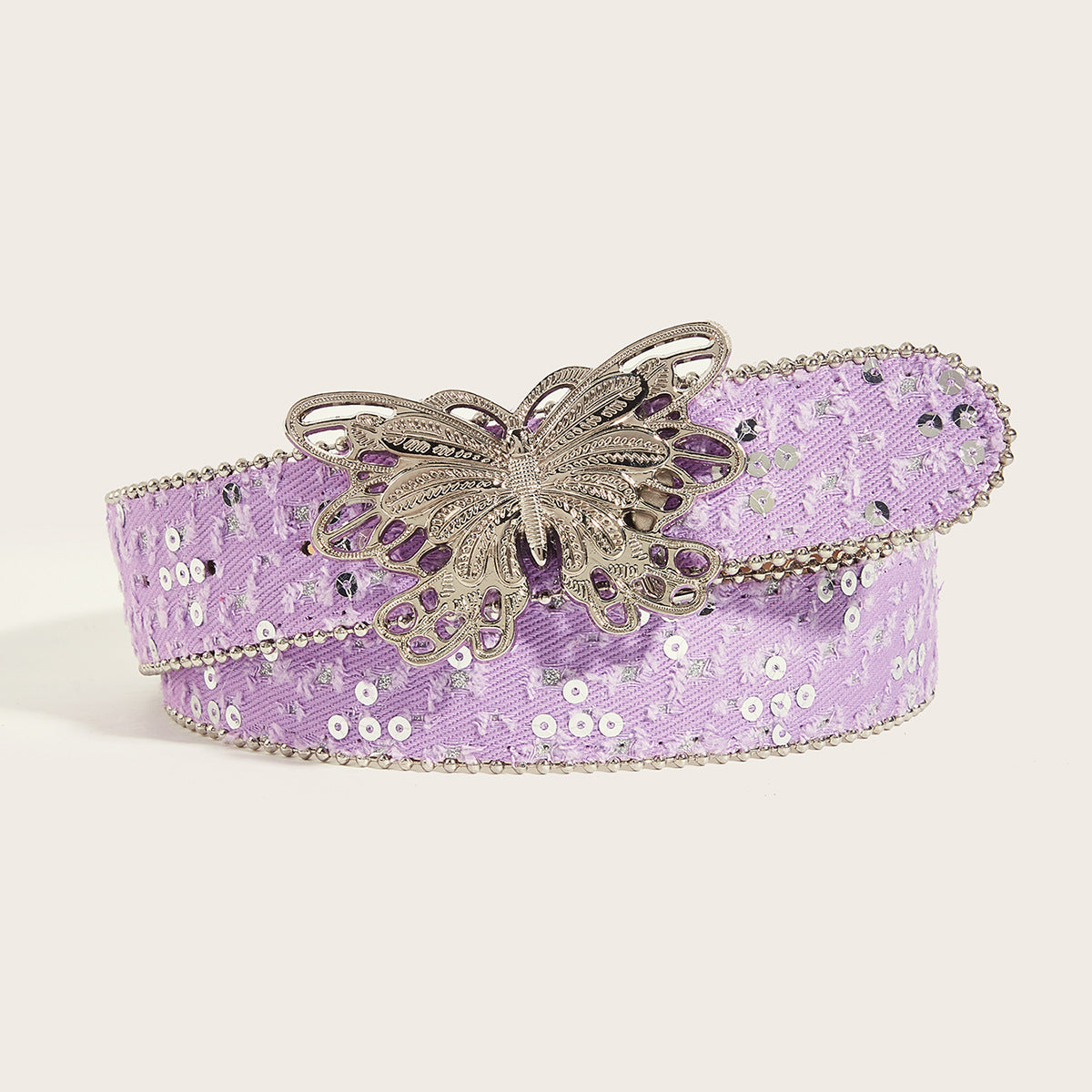 Intertek Decorative Butterfly Smooth Buckle Belt