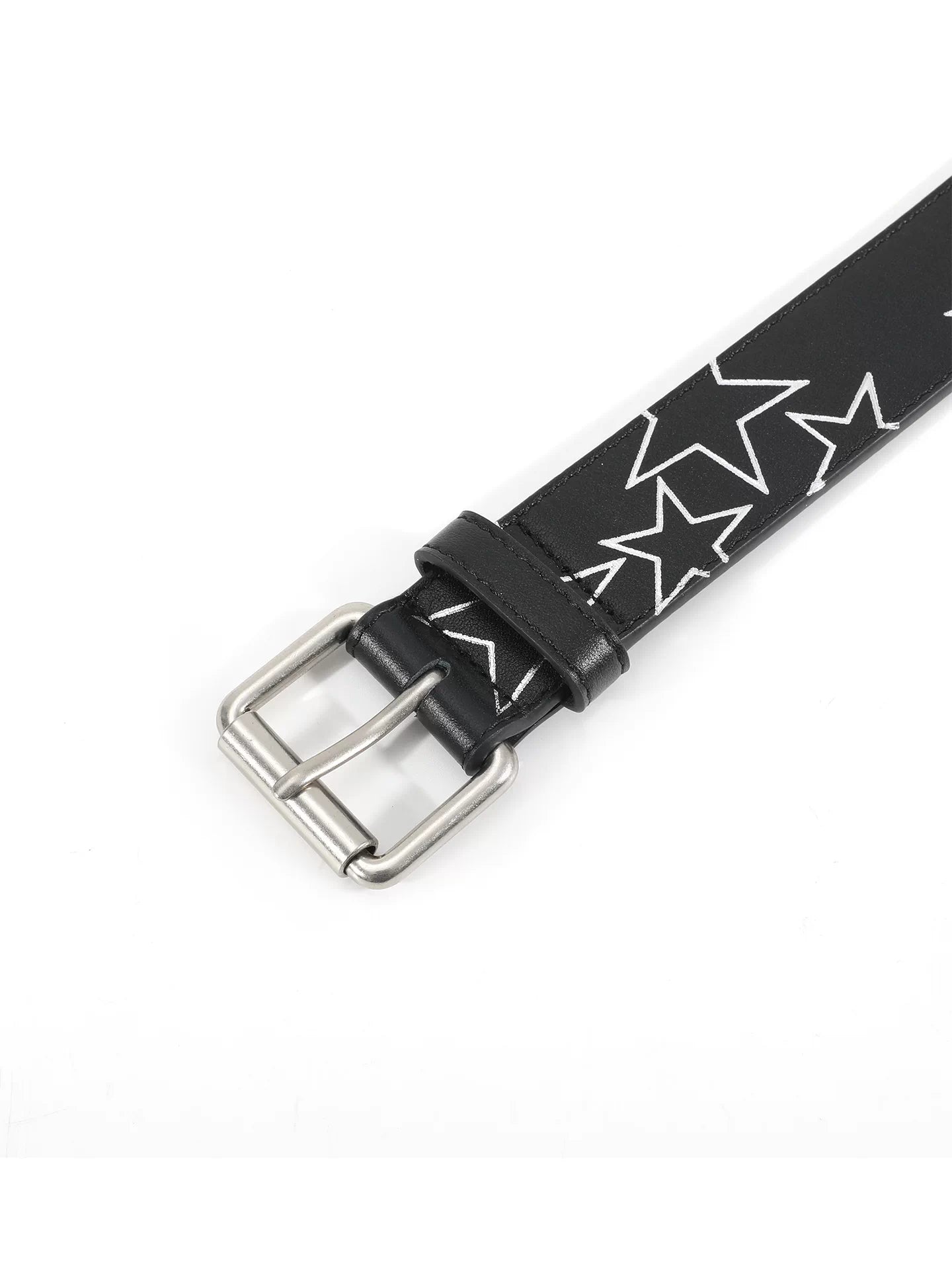NoEmosen Pentagonal Decorative Rivet Double-sided First-layer Cowhide Belt