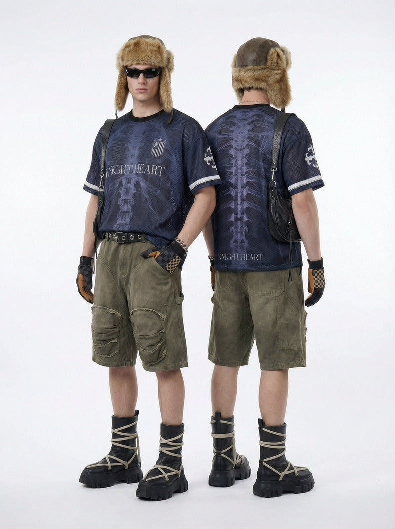 Inflation X-ray Bone Digital Print Jersey Short Sleeve
