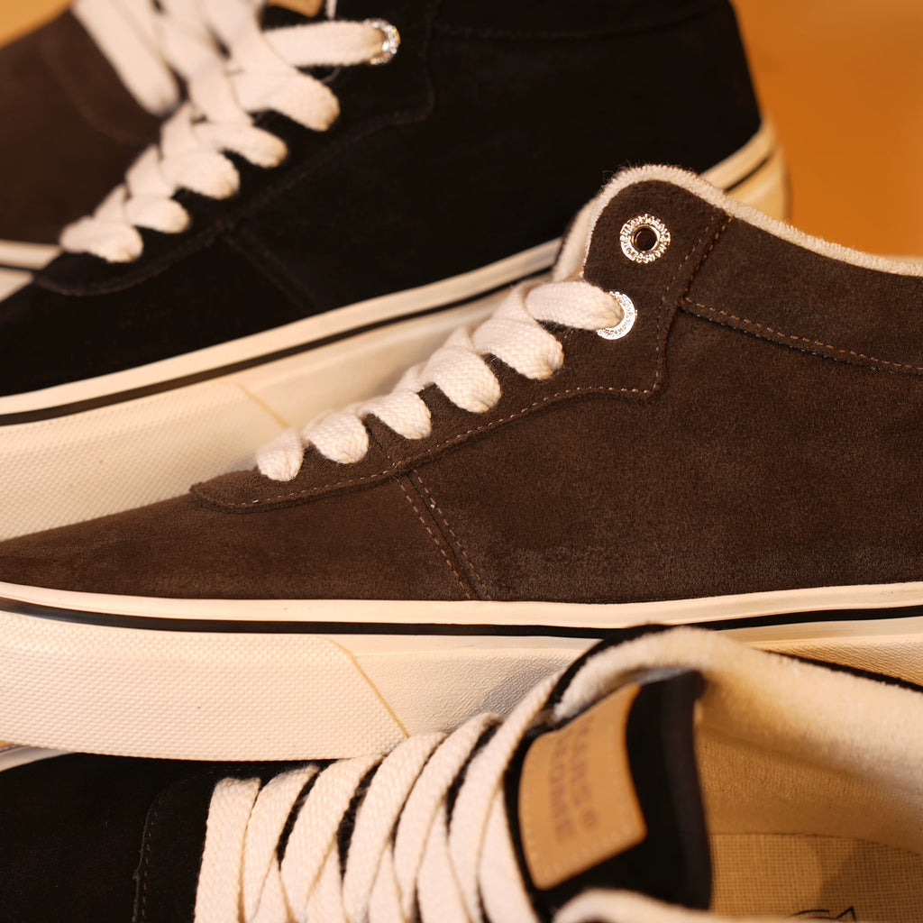 MARS GEOME Mid-top Velvet Leather Board Shoes Cotton Shoes