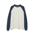 PARTIMENTO Color-Block 260g Washed Oversized Long-Sleeve Tee