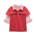 MAMC Minimalist Striped Two-Layer Polo Tee